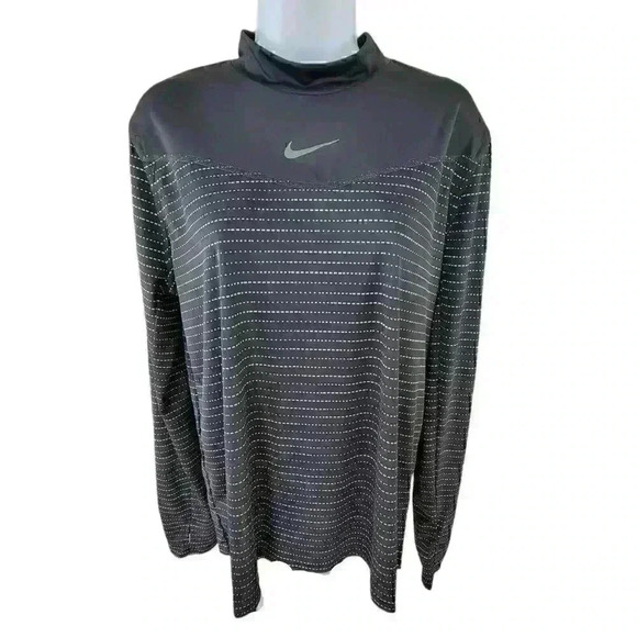 Nike Dri-FIT Running Top Women's Size Large Run Division Black  Long-Sleeve - Picture 1 of 12